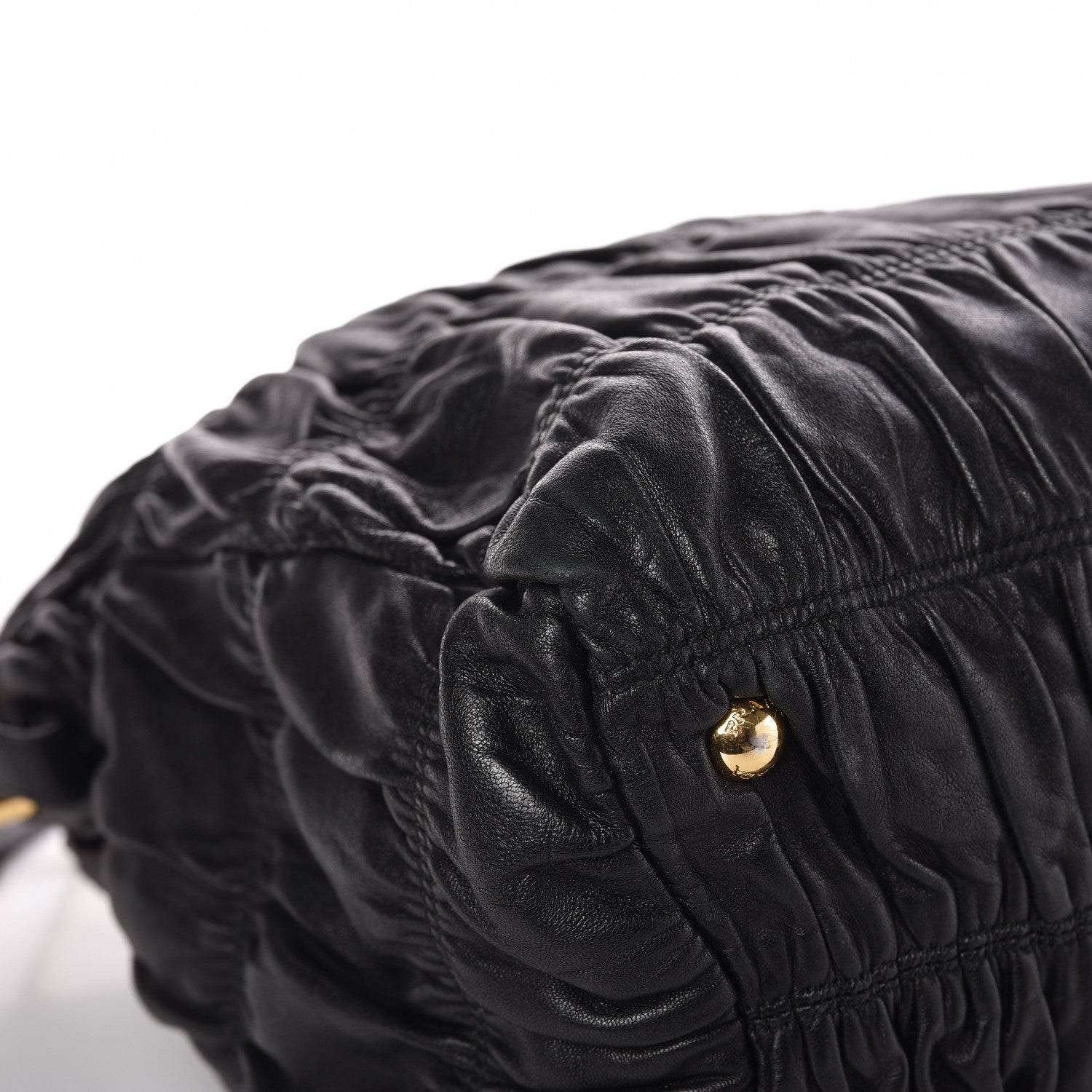Prada Nappa Gaufre Tote Black 7 of 10