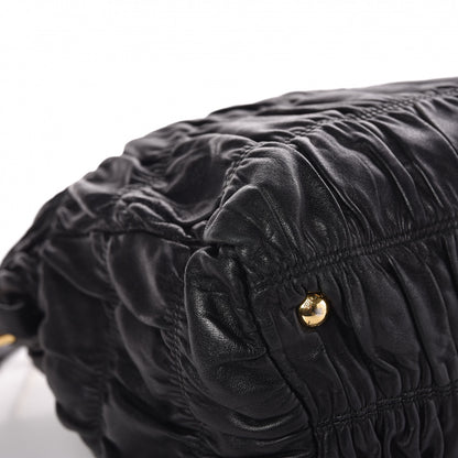 Prada Nappa Gaufre Tote Black 7 of 10