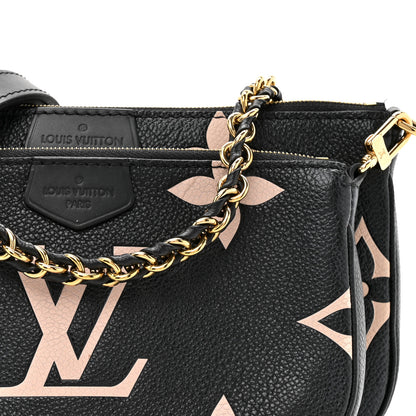 Louis Vuitton Empreinte Monogram Giant Multi Pochette Accessories Black Beige 8 of 10