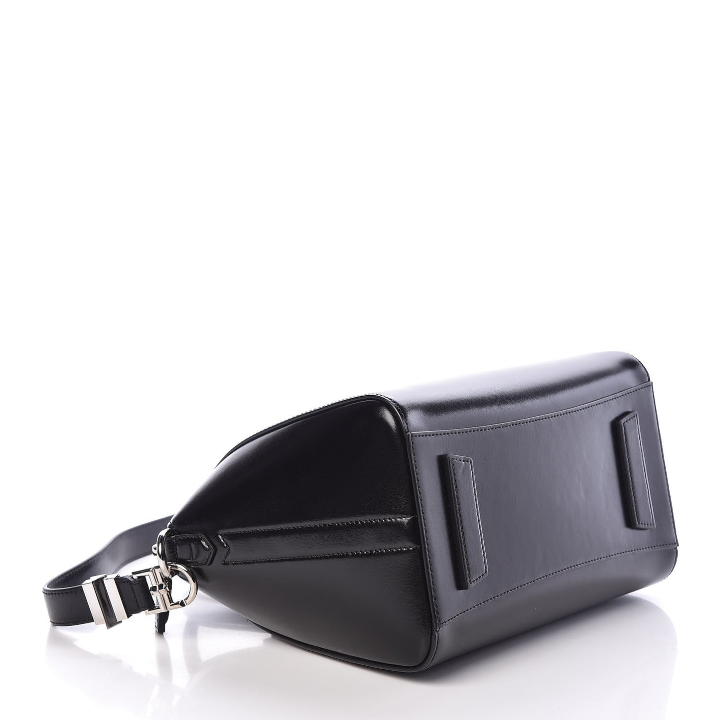 Shiny Lord Calfskin Small Antigona Black