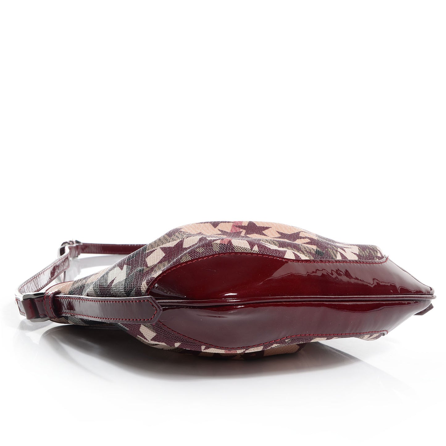 Patent Supernova Check Stars Small Julia Crossbody Bag Berry Red