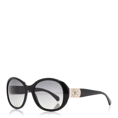 Chanel Acetate CC Turnlock Sunglasses 5235-Q Black Beige 1 of 7