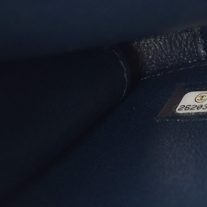 Chanel Caviar Quilted Medium CC Filigree Vanity Case Navy 7 of 8