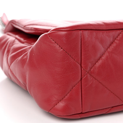 Chanel Goatskin Quilted Large Chanel 19 Flap Red 8 of 8