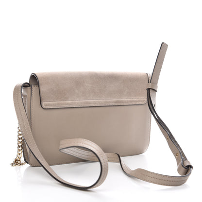 Chloe Suede Calfskin Small Faye Shoulder Bag Motty Grey 3 of 15