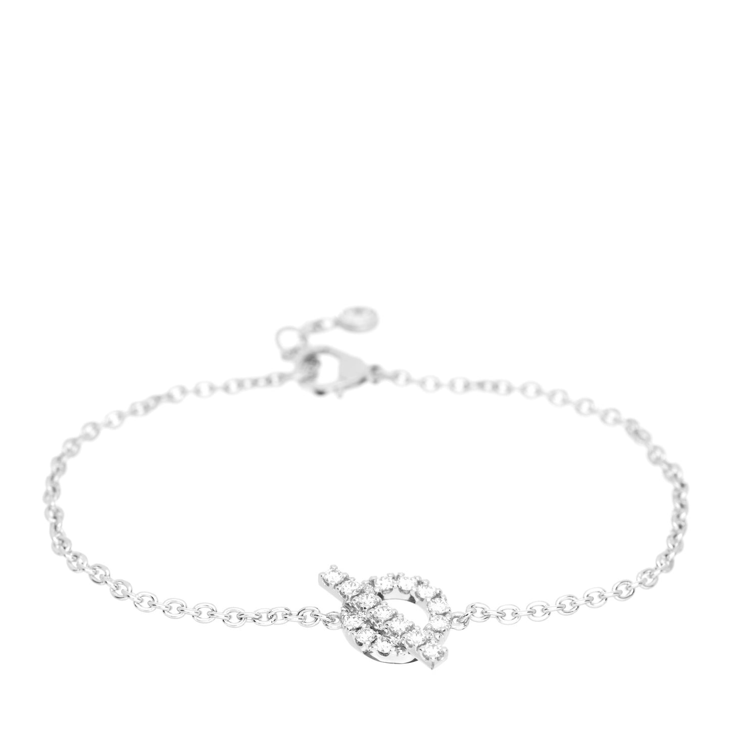 18K White Gold Diamond Finesse Bracelet ST