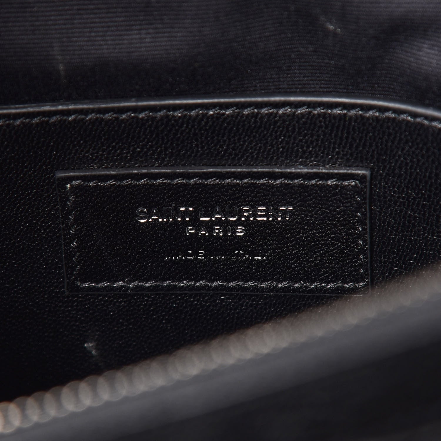Saint Laurent Sheepskin Matelasse Chevron Monogram Large College Satchel Black 8 of 11