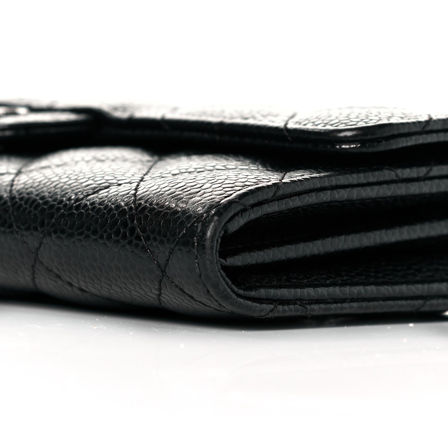 Chanel Caviar Quilted Large Flap Wallet Black 9 of 10