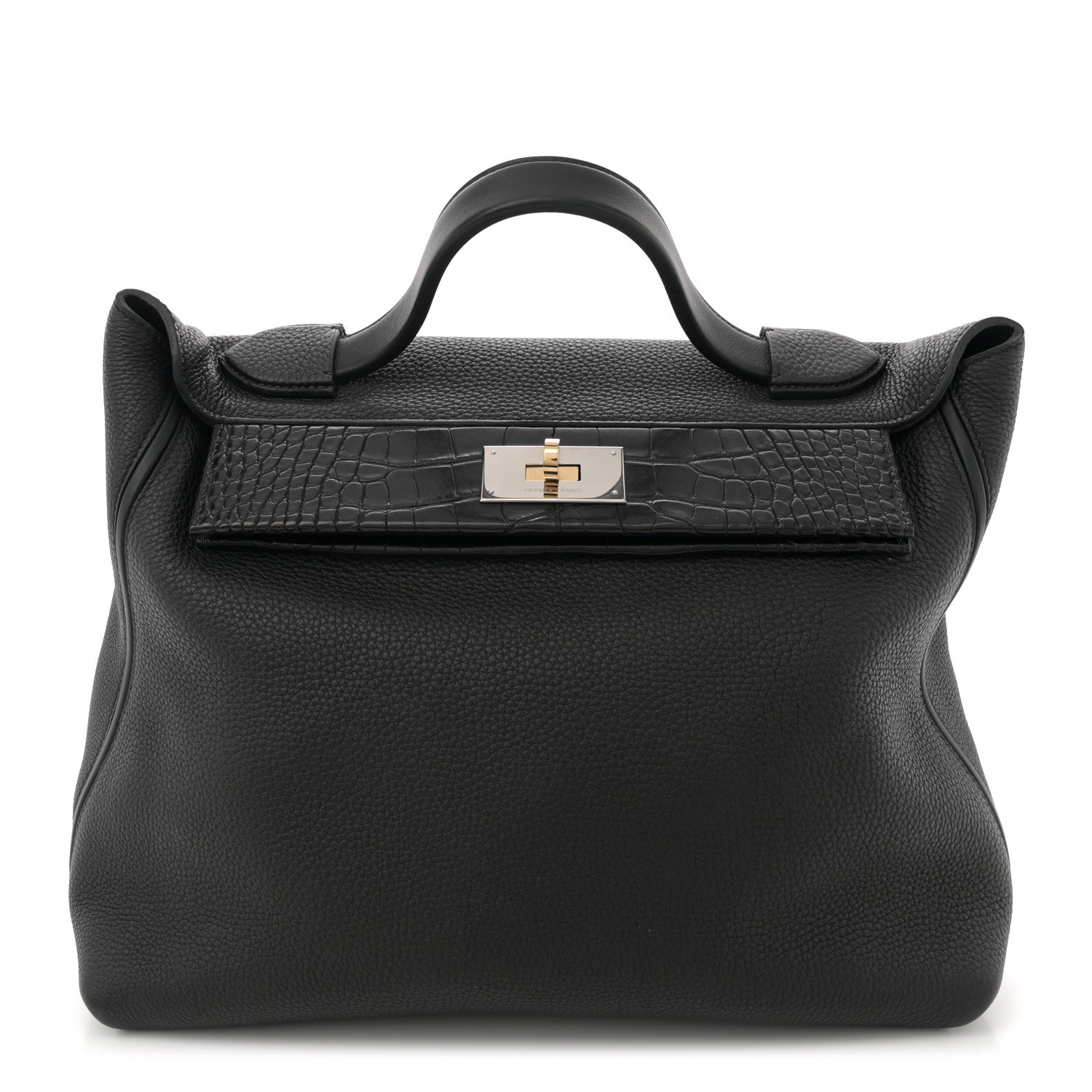 Hermes Togo Matte Alligator Swift Touch 35 24/24 Black 1 of 11