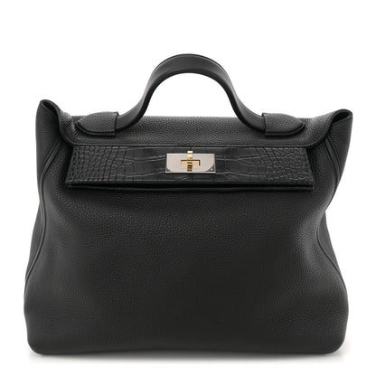 Hermes Togo Matte Alligator Swift Touch 35 24/24 Black 1 of 11