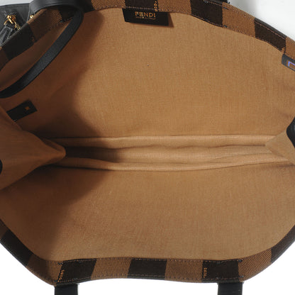 Fendi Pequin Shopping Tote Tobacco 5 of 8
