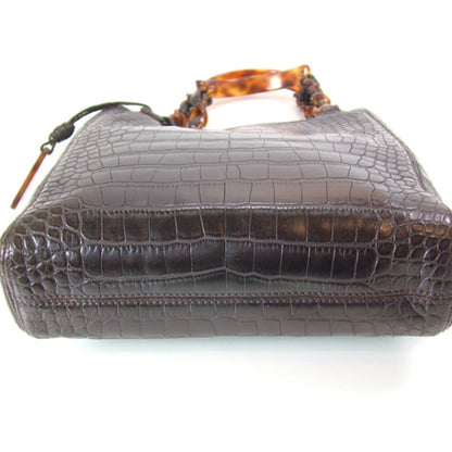 Chanel Matte Alligator Petit Shopper Cocoa 5 of 11
