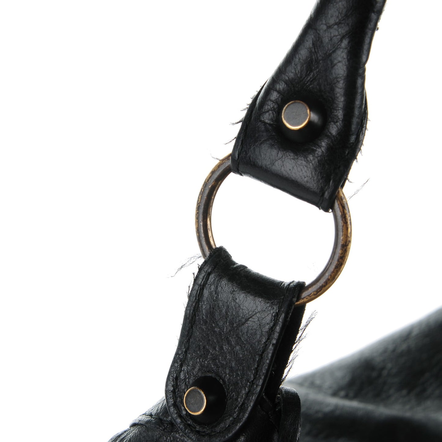 Agneau Classic Hardware Day Hobo Black
