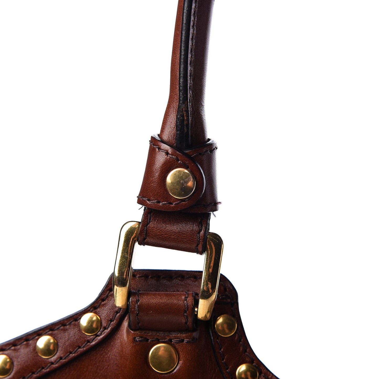 House Check Studded Large Greenham Tote Dark Tan