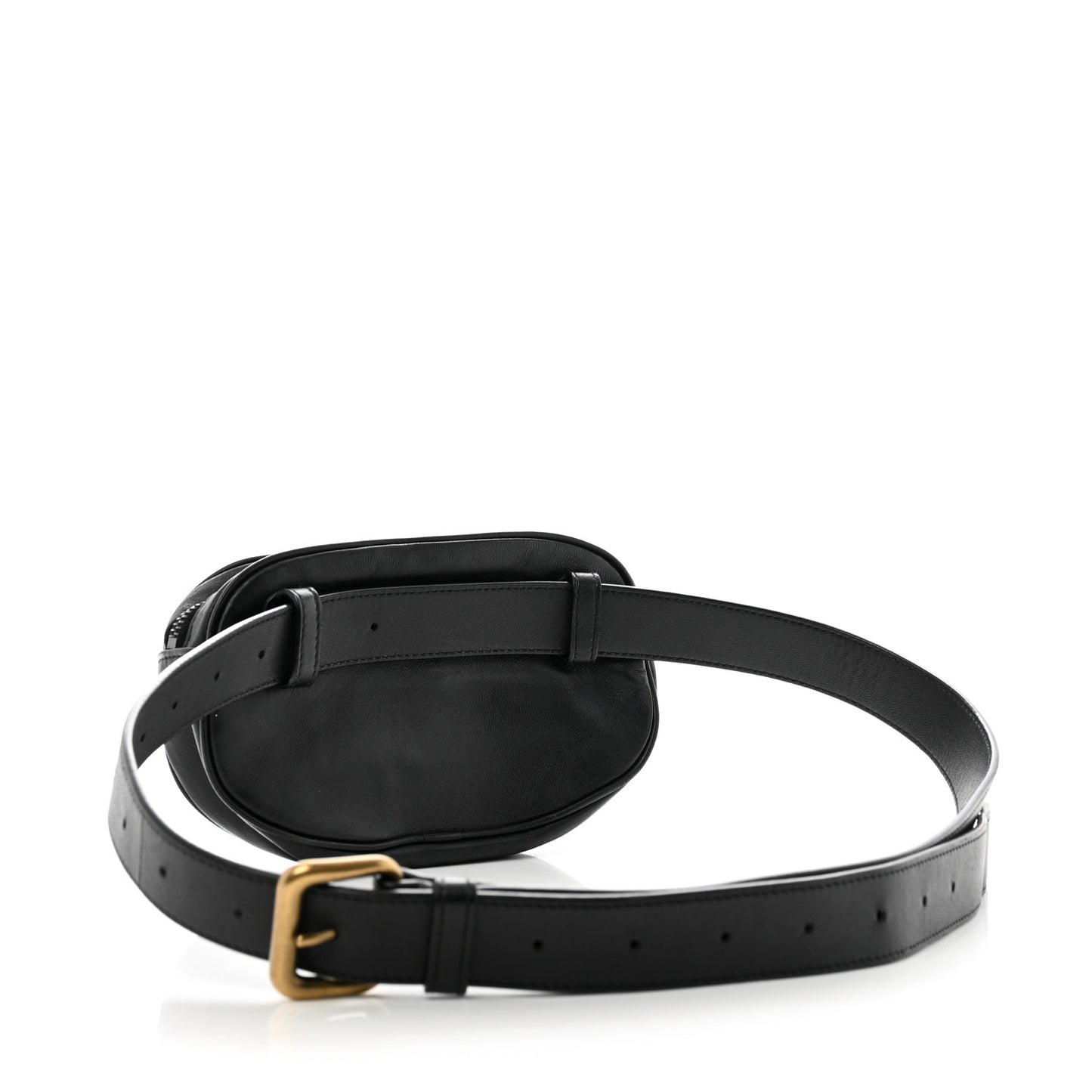 Nappa Intrecciato Belt Bag Black