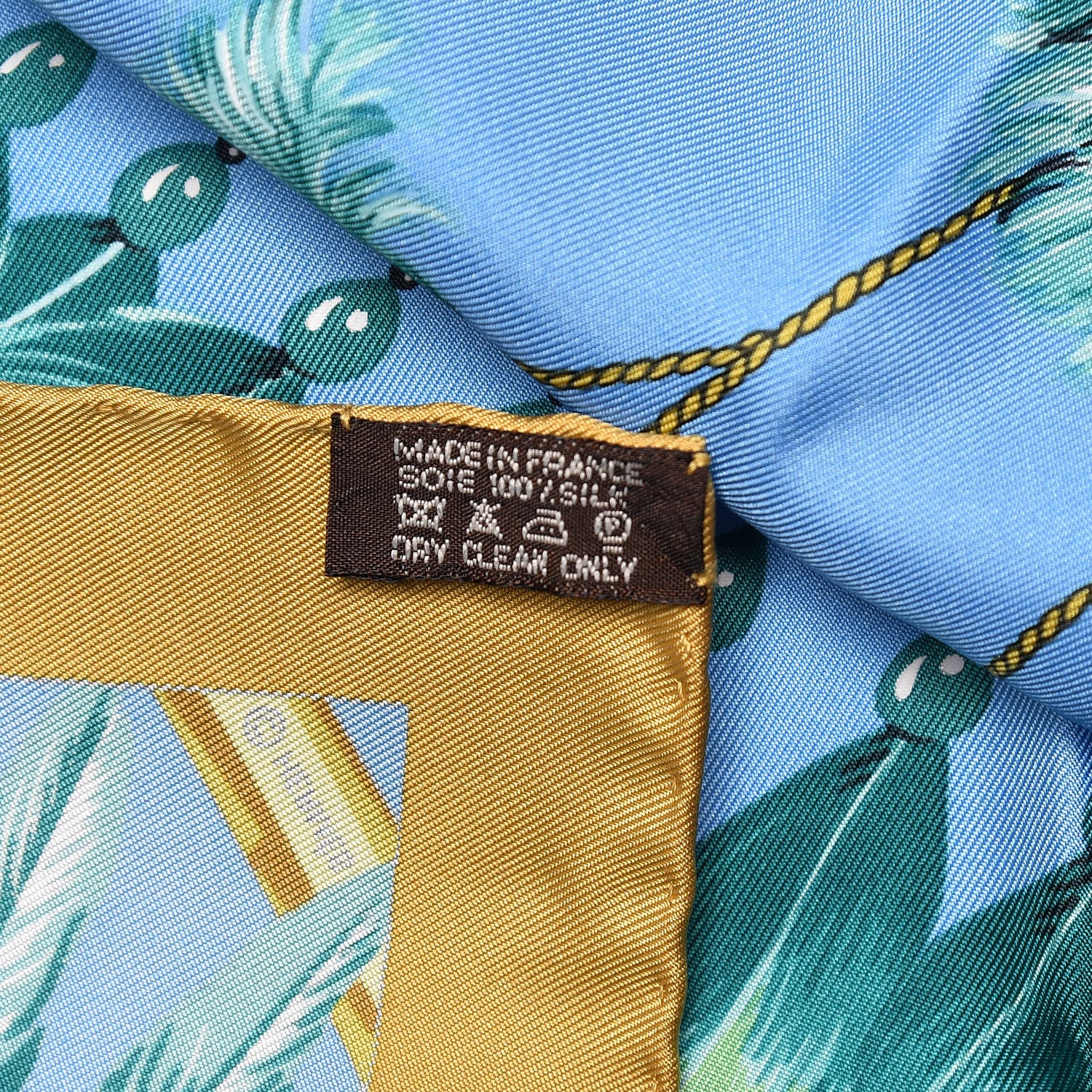 Hermes Silk Brazil Pocket Square 5 of 5