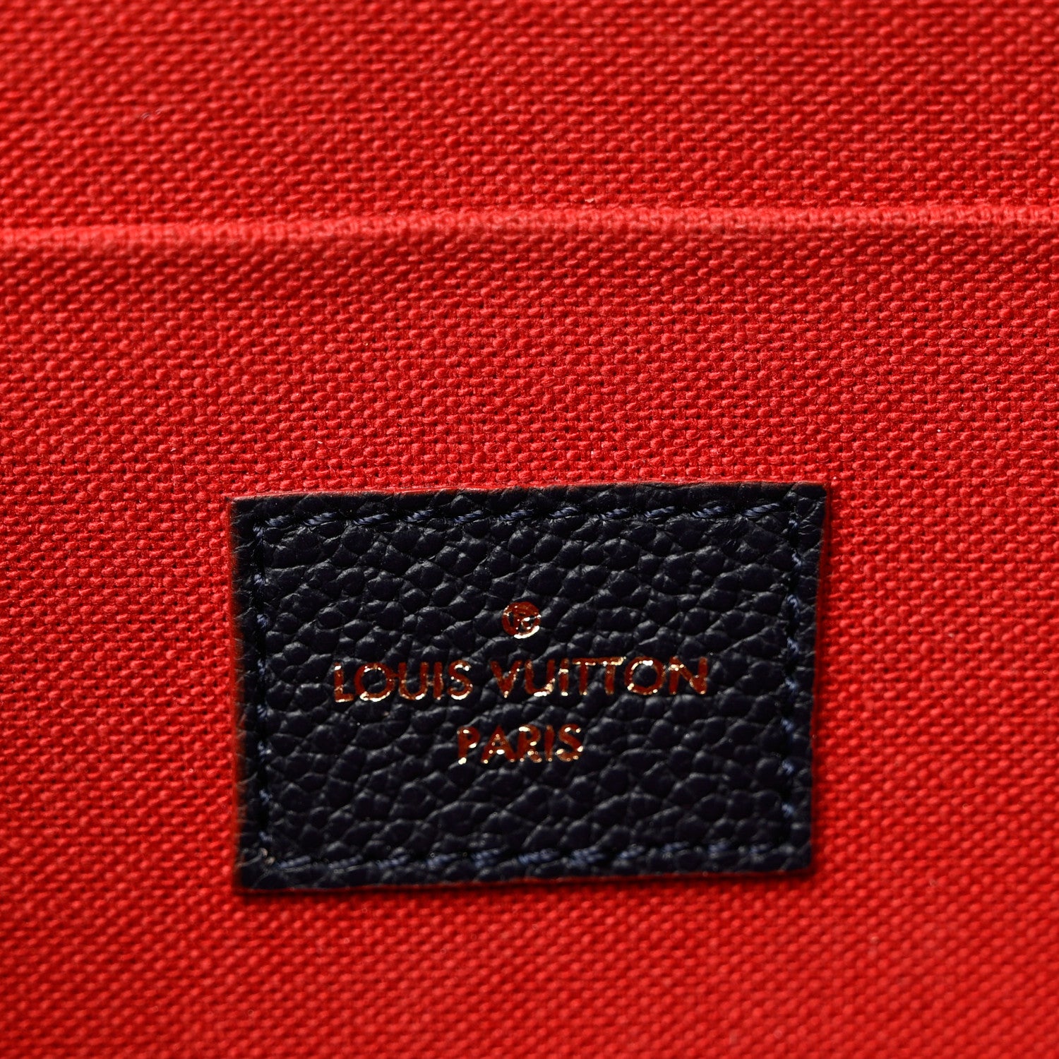 Louis Vuitton Empreinte Pochette Felicie Chain Wallet Marine Rouge 7 of 9
