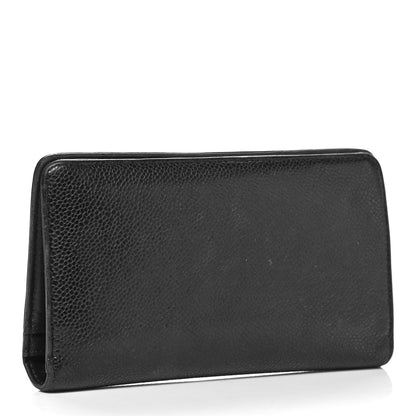 Chanel Caviar Timeless CC Yen Wallet Black 3 of 7