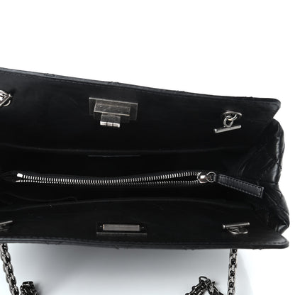 Chanel Aged Calfskin Quilted Reissue 2.55 Tote Black 4 of 4