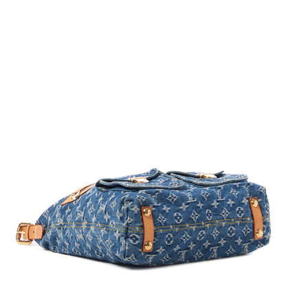 Louis Vuitton Denim Baggy GM Blue 4 of 9