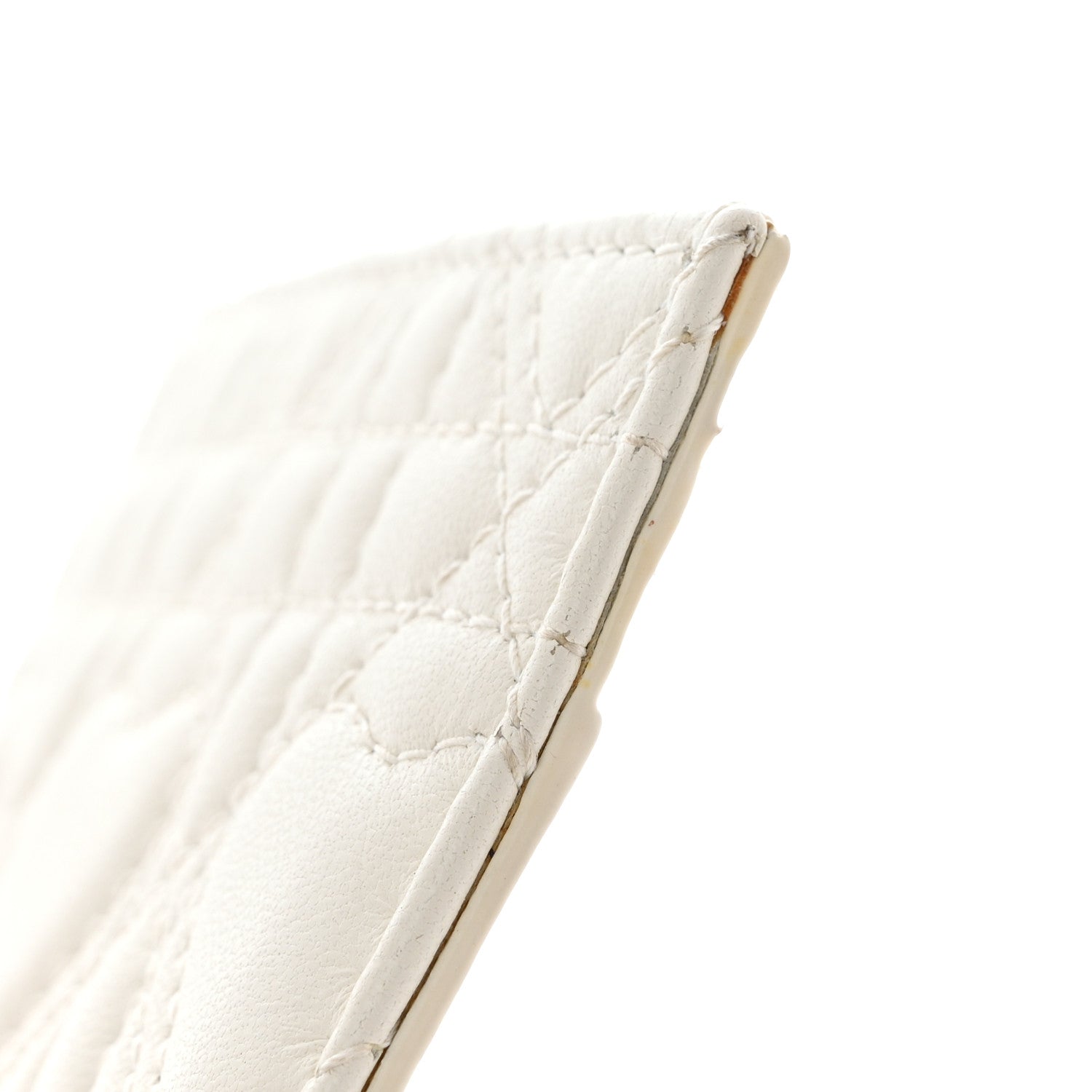 Christian Dior Lambskin Cannage DiorAmour Lady Dior Card Holder White 10 of 11