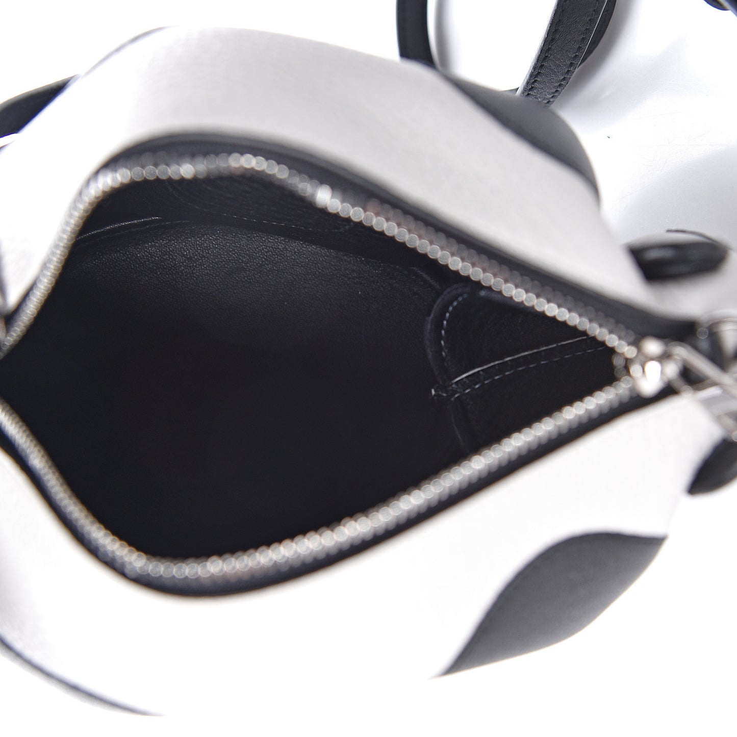 Calfskin Panda Crossbody Black White
