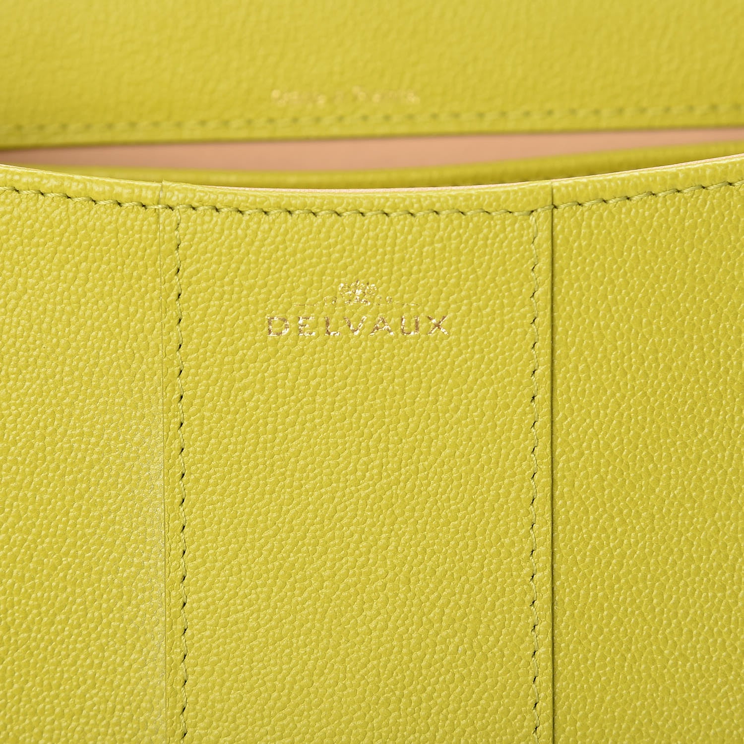 Delvaux Grained Calfskin Mini Brillant Satchel Absinthe Lime 6 of 8
