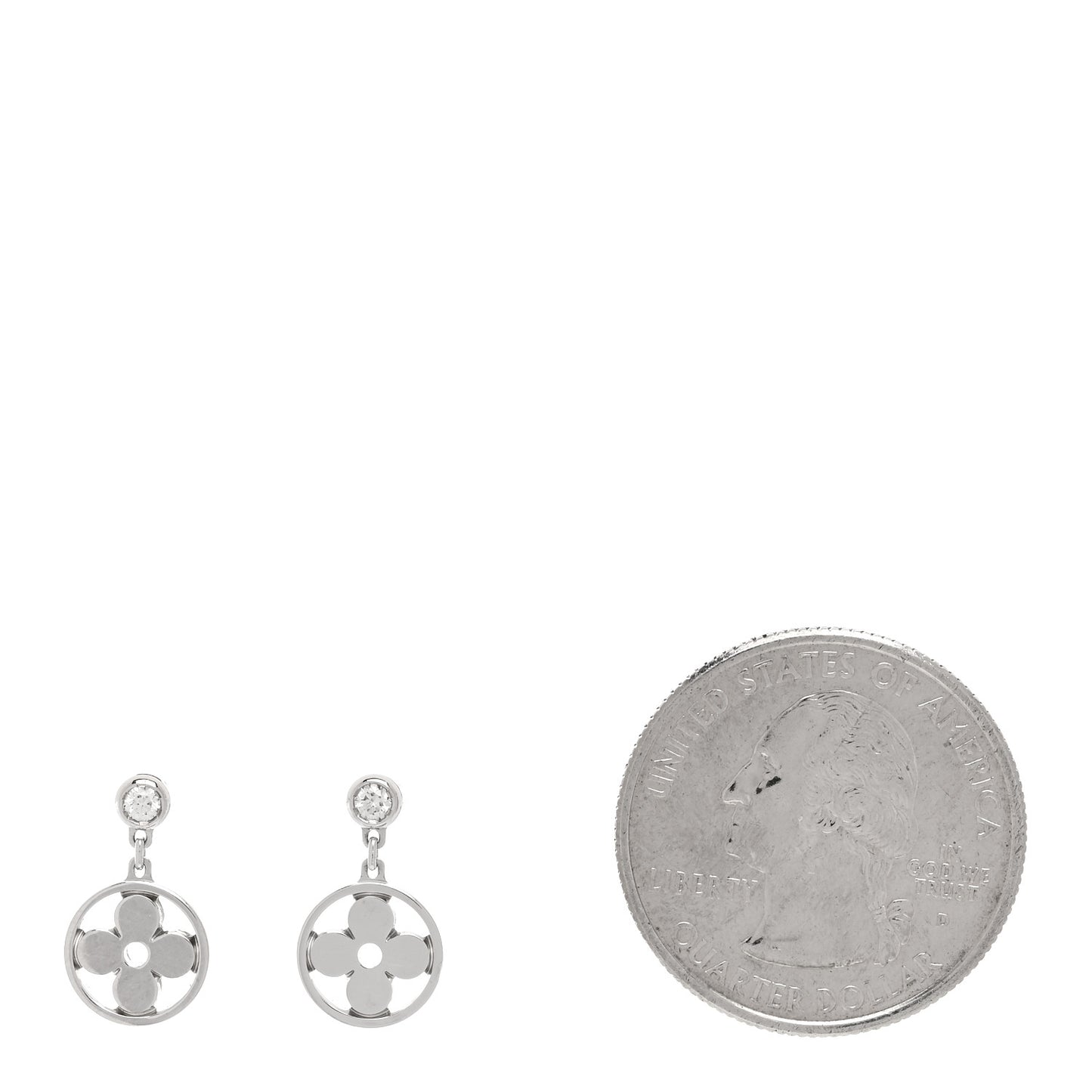 18K White Gold Diamond Idylle Blossom Stud Earrings