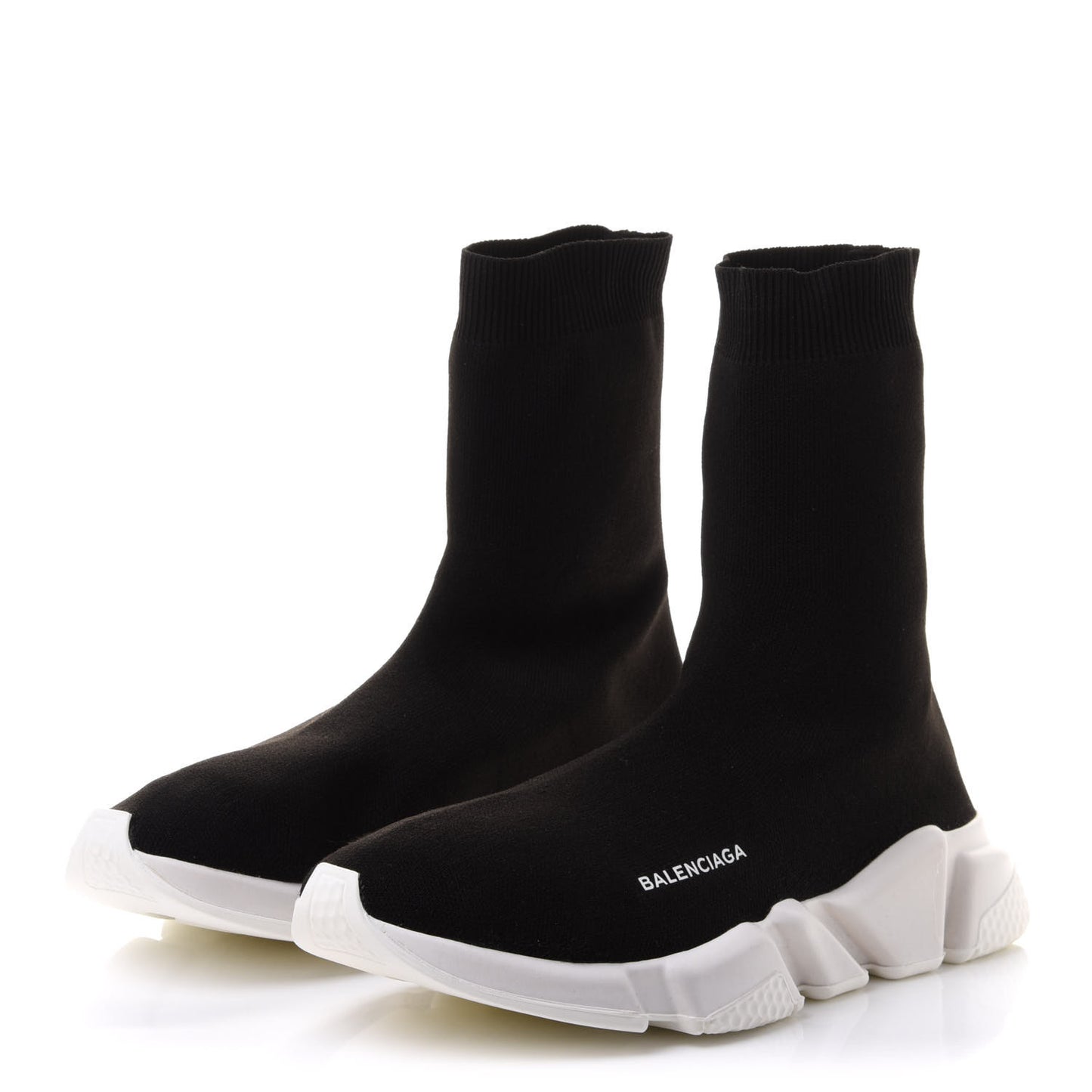 Neoprene Knit Mens Speed Sock Sneakers 41 Black White