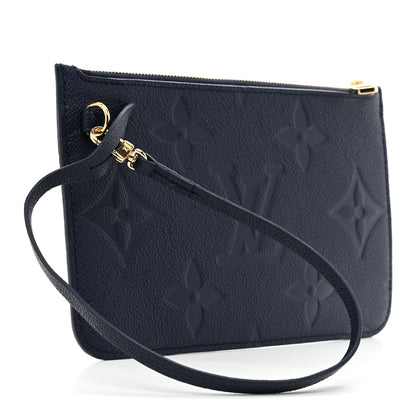 Louis Vuitton Empreinte Monogram Giant Neverfull MM Pochette Navy 3 of 6