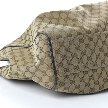 Gucci Monogram Dollar Calfskin Large Sukey Tote Beige Ebony Testa di Moro 6 of 11