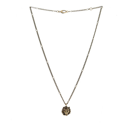 Gucci Metal Lion Head Necklace Gold 3 of 7