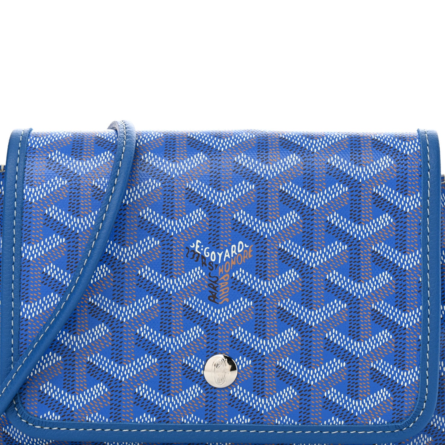 Goyard Goyardine Plumet Wallet Clutch Sky Blue 7 of 9