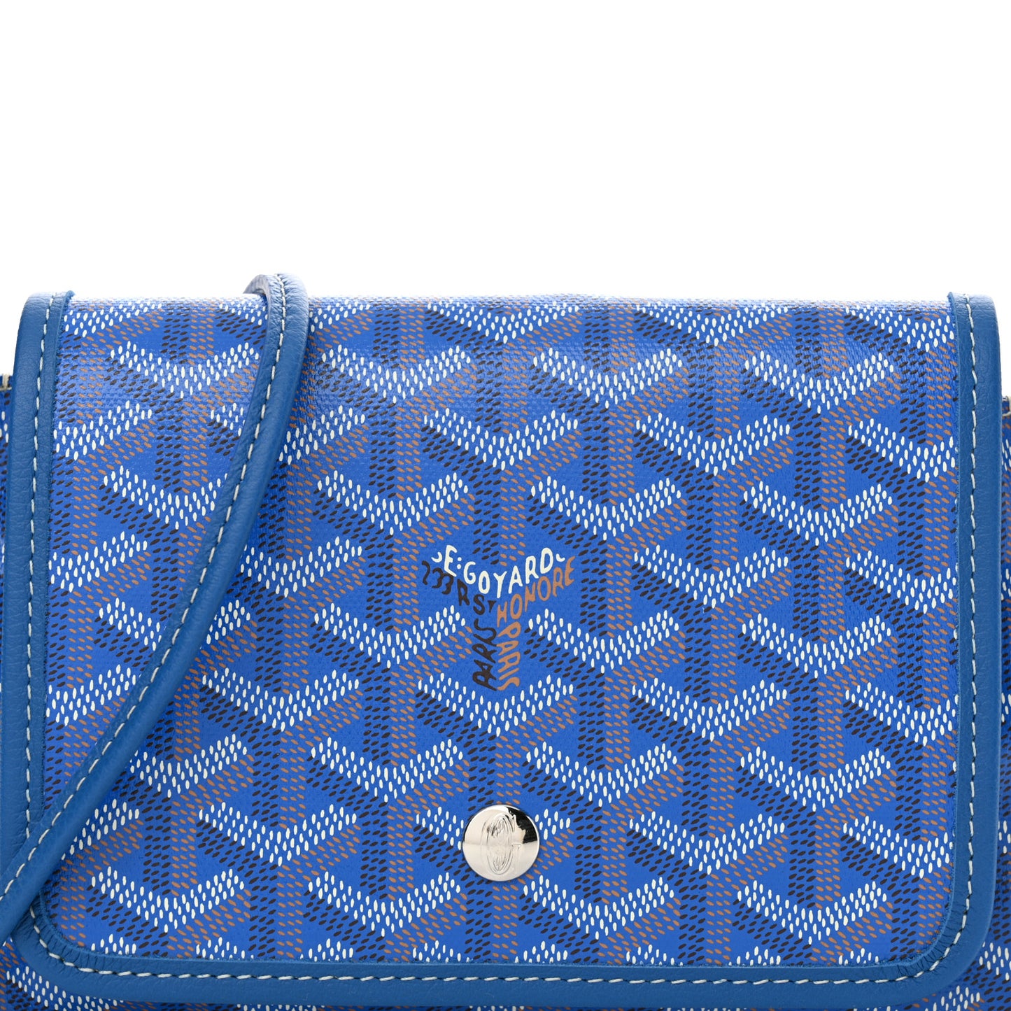 Goyardine Plumet Wallet Clutch Sky Blue