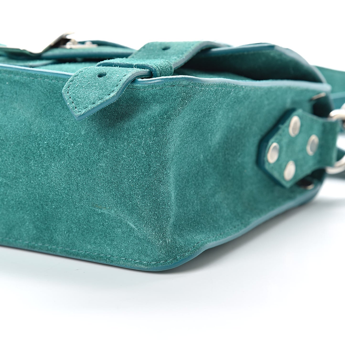 Suede PS1 Pouch Messenger Bag Malachite