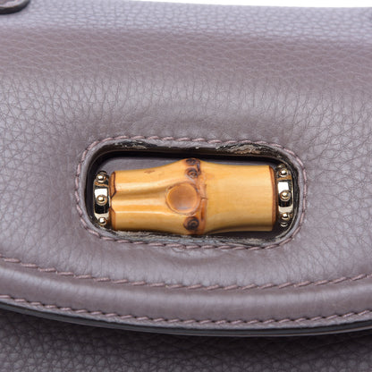 Gucci Calfskin Medium New Bamboo Top Handle Bag Mauve 11 of 16