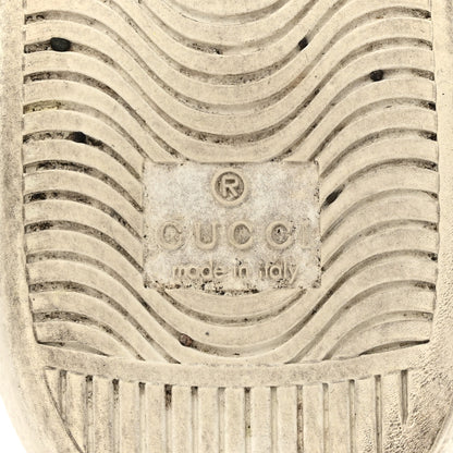 Gucci Calfskin Ayers Bee Embroidered Womens Ace Sneakers 37 White Red Flame Green 8 of 11