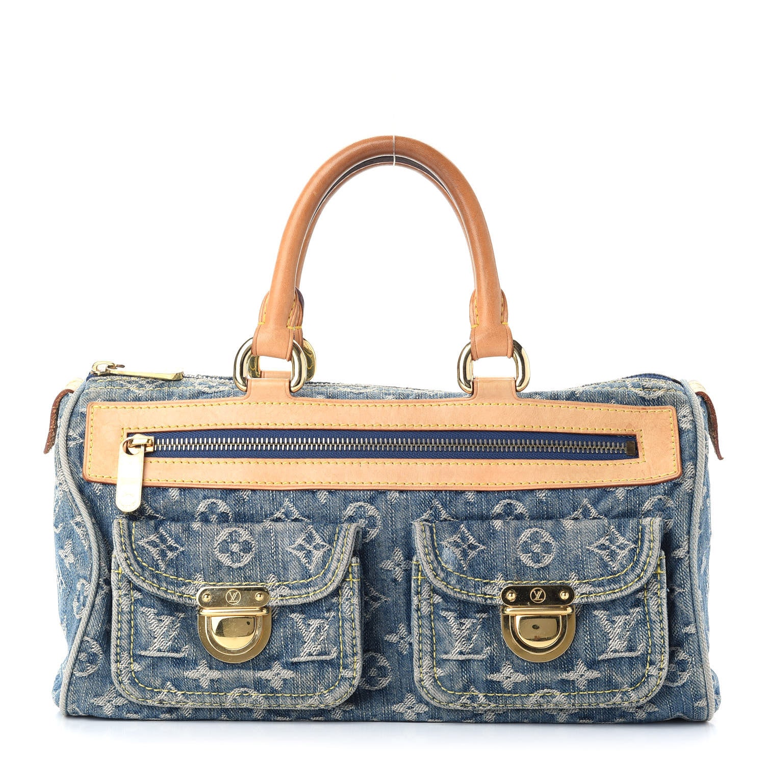 Louis Vuitton Monogram Denim Neo Speedy Blue 1 of 11