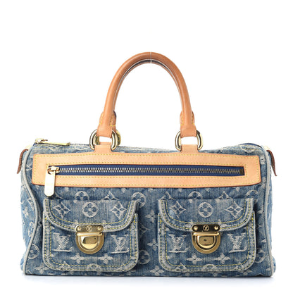 Louis Vuitton Monogram Denim Neo Speedy Blue 1 of 11