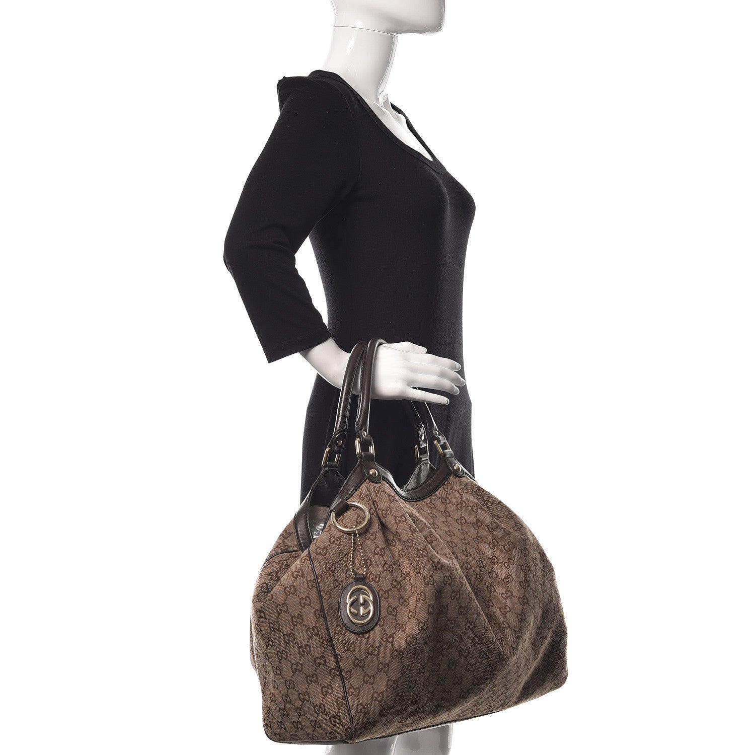 Gucci Monogram Large Sukey Tote Dark Brown 2 of 23