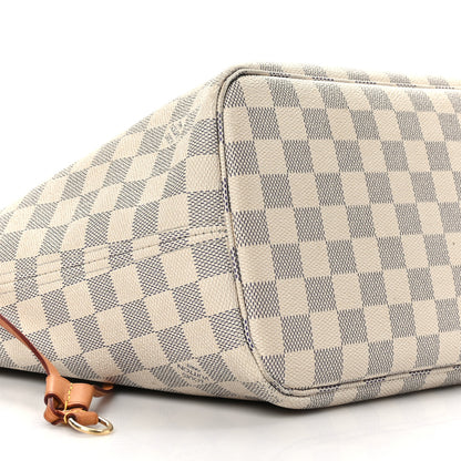 Louis Vuitton Damier Azur Neo Neverfull MM Rose Ballerine 9 of 10