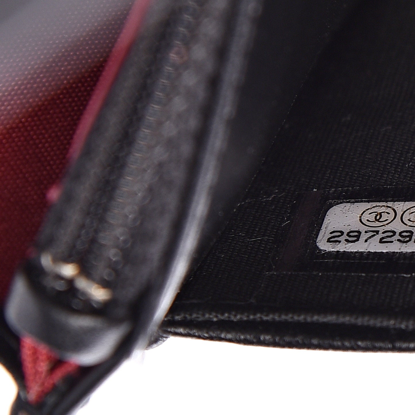 Goatskin Quilted 19 Wallet On Chain WOC Black