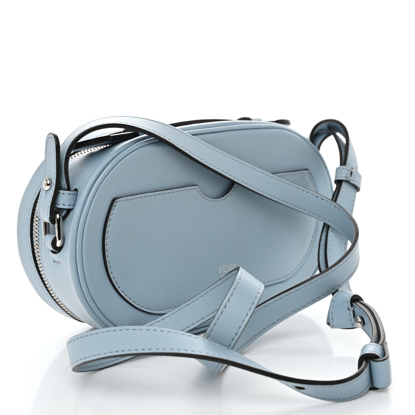 Vitello Grace Camoscio O'Lock Mini Camera Case Azzurro Baby