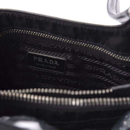 Prada Tessuto Nylon Soft Calf Tote Black 8 of 11