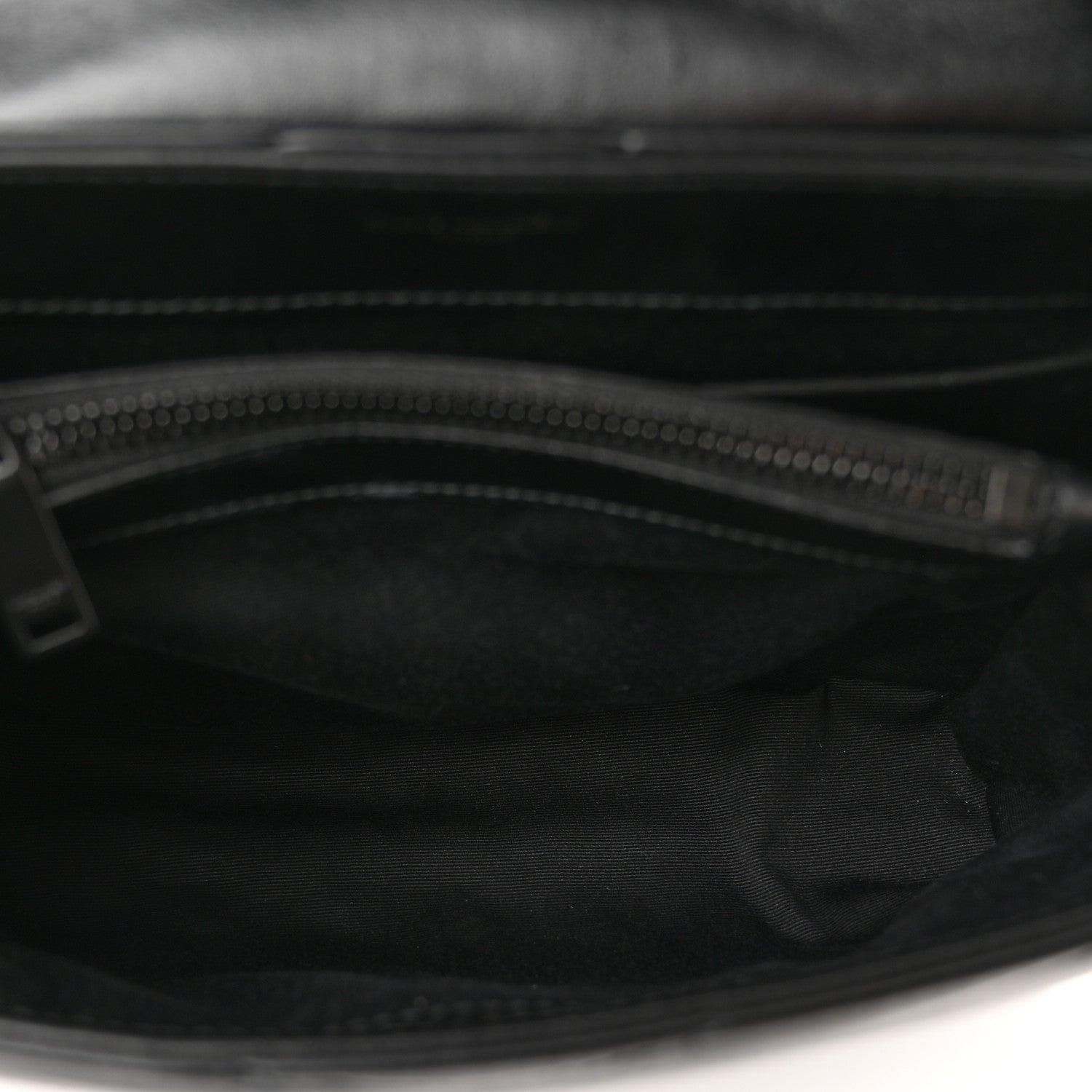 Saint Laurent Calfskin Y Quilted Monogram Monochrome Small Loulou Chain Satchel Black 5 of 11