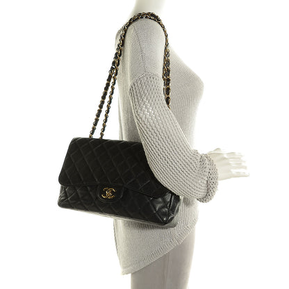 Chanel Caviar Quilted Jumbo Single Flap Black 2 of 7
