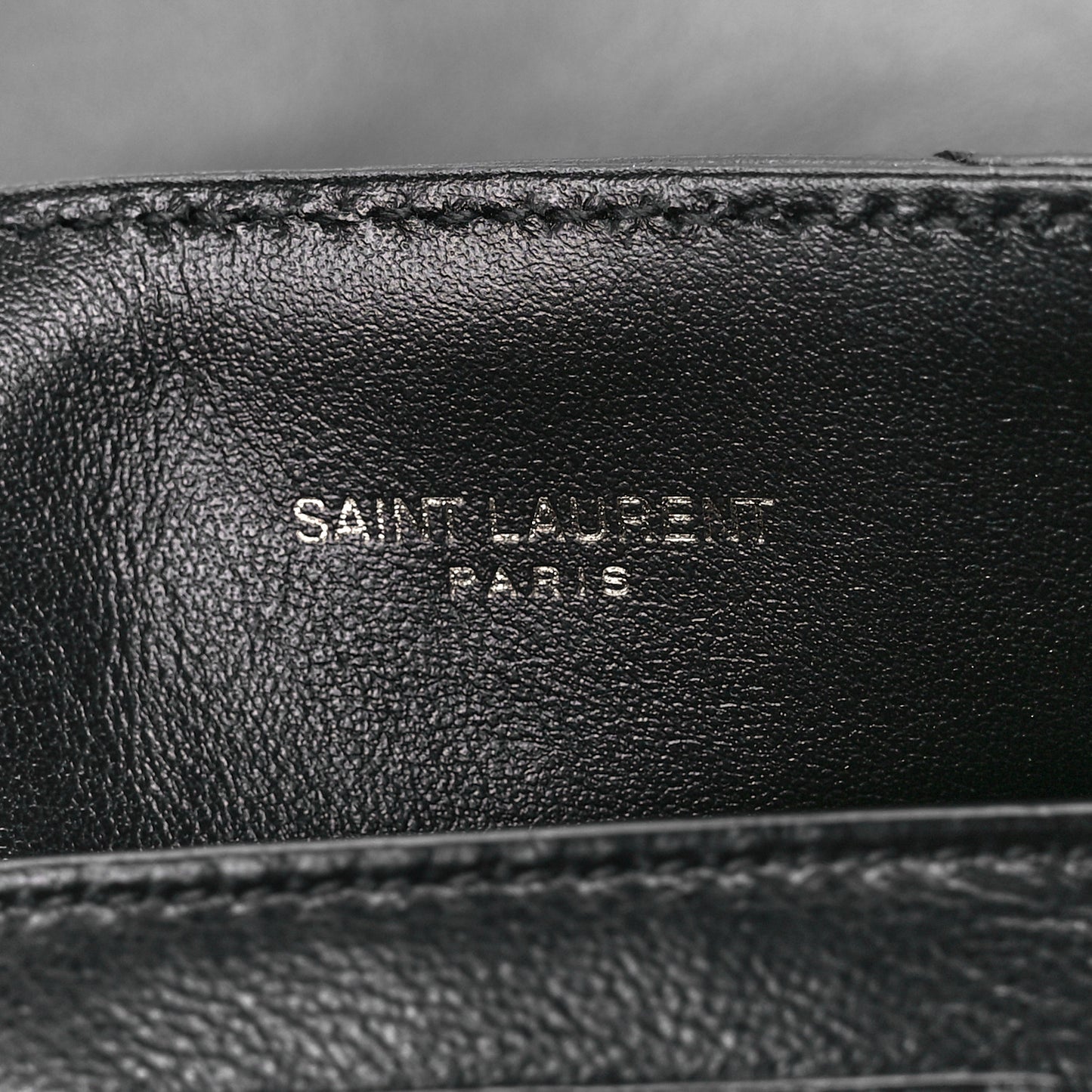 Calfskin Y Quilted Monogram Monochrome Small Loulou Chain Satchel Black