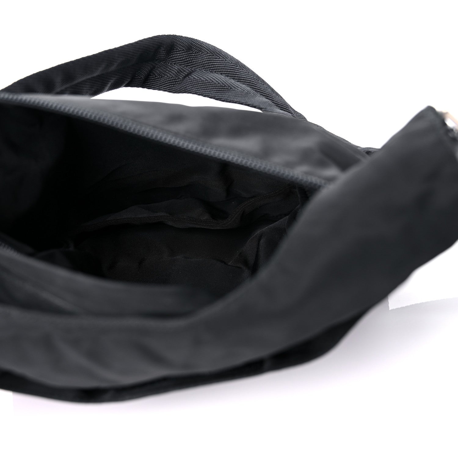 Prada Tessuto Nylon Saffiano Flat Messenger Bag Black 5 of 17