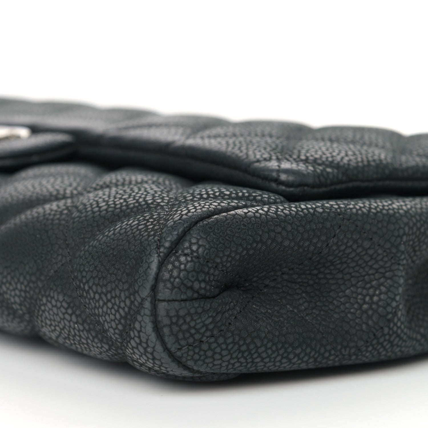Chanel Iridescent Caviar Quilted Clutch With Chain Flap Black 8 of 8