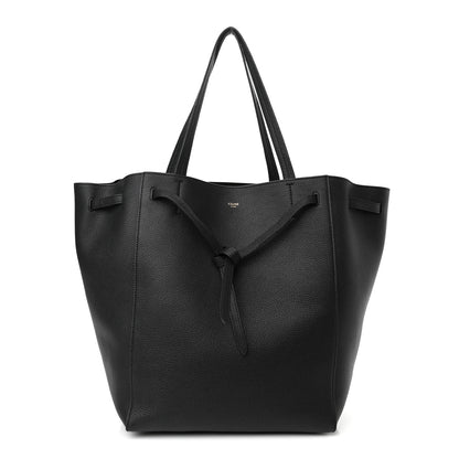 Celine Soft Grained Calfskin Medium Belt Cabas Phantom Black 1 of 9